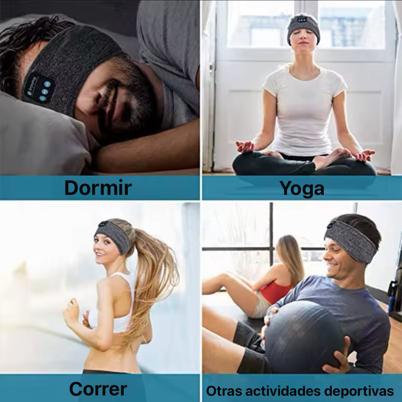Antifaz con Auriculares Bluetooth 3 en 1