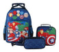 Mochila Avengers Trolley Lonchera estuche